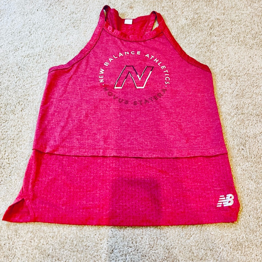 New Balance high neck mesh tank top